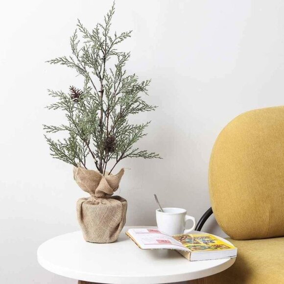 Aesto Pre-lit Artificial Mini Christmas Tree, 2 Pack - Picture 6 of 8